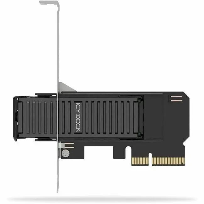 ICY DOCK ExpressSlot Core MB305M4P-B PCIe 4.0 x4 M.2 NVMe SSD Adapter Card with Removable Tray and Heatsink
