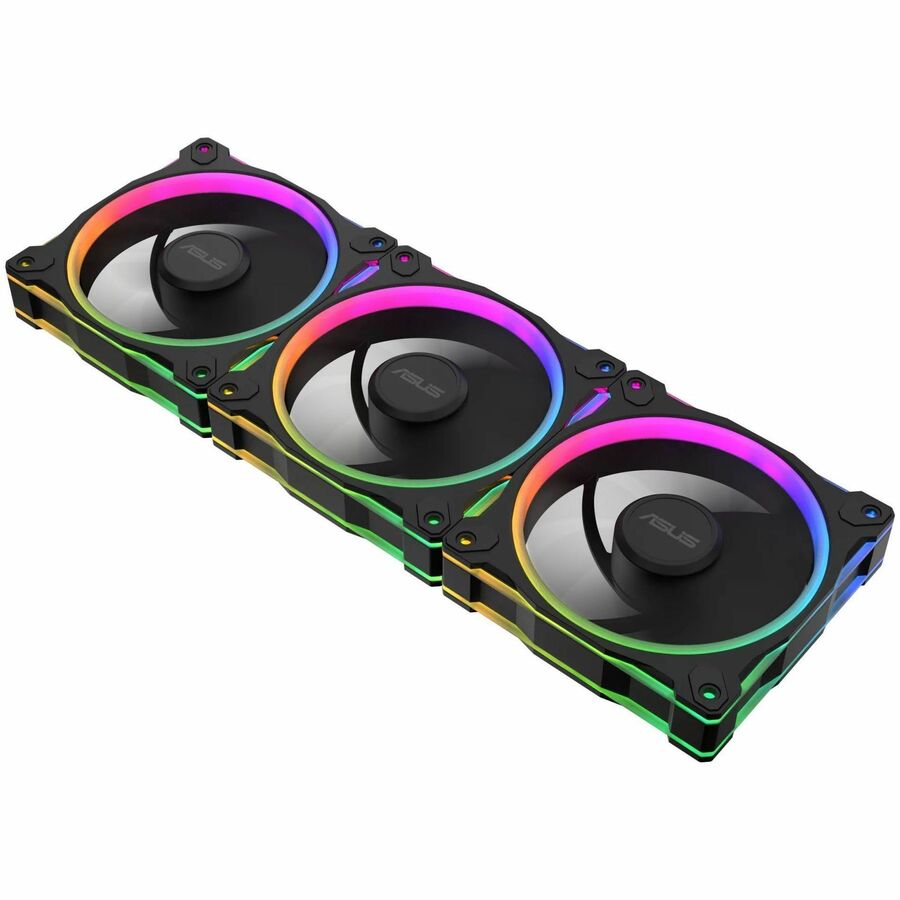 ASUS Prime MR120 ARGB Reverse 120mm Chassis Fan 3-Pack, Black, PRIMR120FANARGBREVBLK3N1