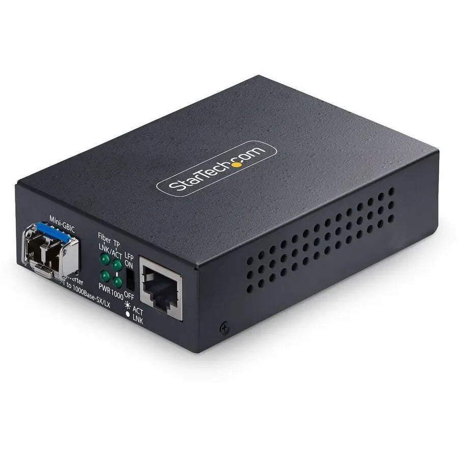 StarTech.com MCM1110SMLC40 Gigabit Ethernet to Fiber Media Converter - 40 km Range, TAA Compliant