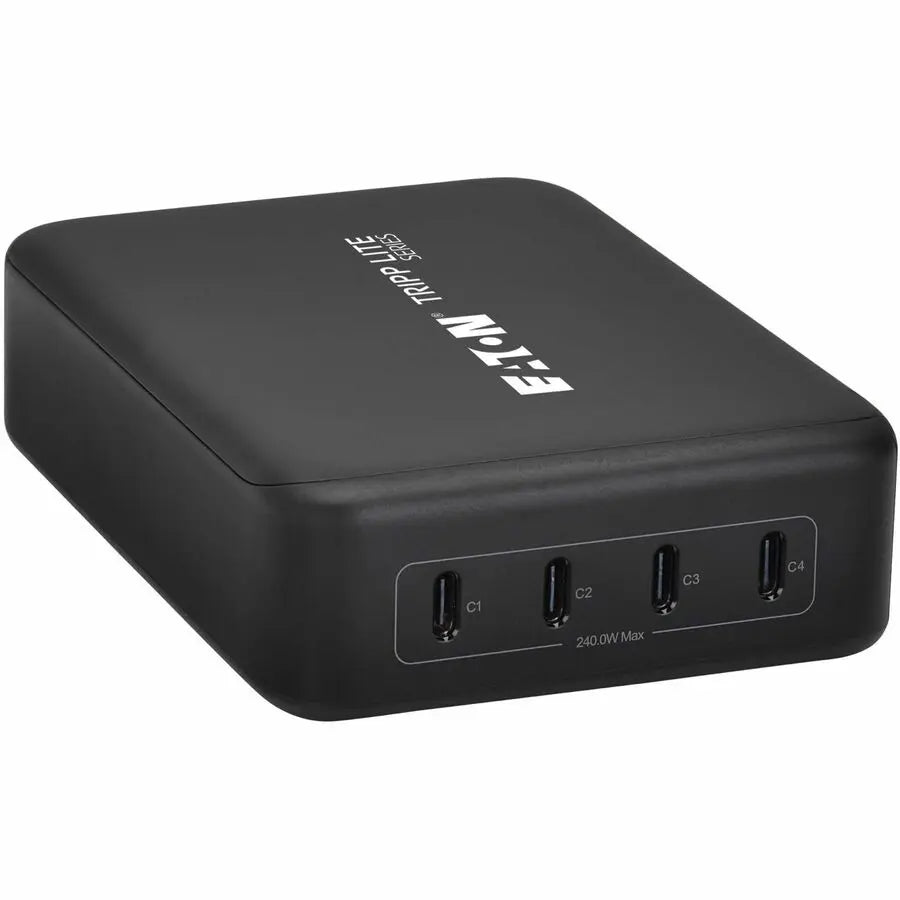 Eaton Tripp Lite Series 4-Port 240W USB-C GaN Charger U280-004-240C4 – Fast Multi-Device Charging Station for Laptops, Smartphones, and Tablets