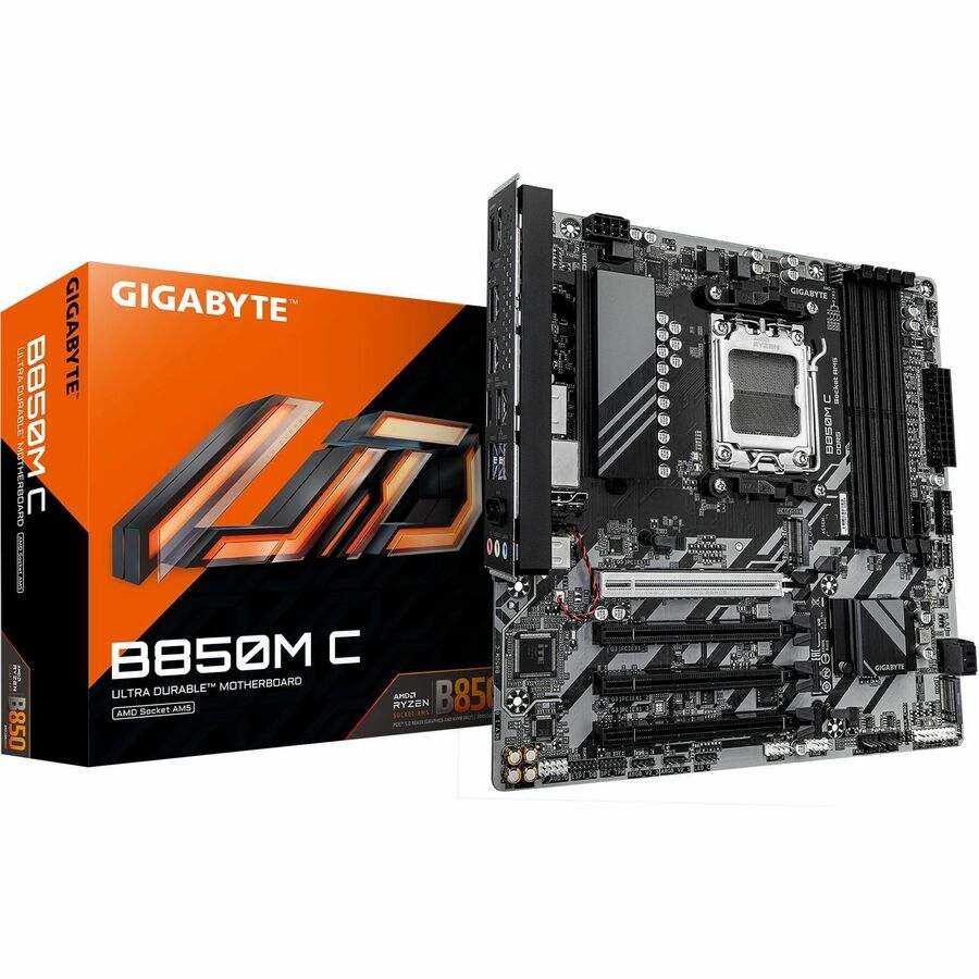 GIGABYTE B850M C Ultra Durable Gaming Motherboard – AMD B850, Socket AM5, Micro ATX