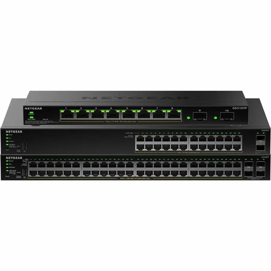 Netgear GS324TPv2 Ethernet Switch – 24-Port Gigabit PoE+ Managed Switch with Layer 3 Support