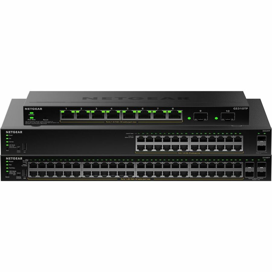 Netgear GS324TPv2 Ethernet Switch – 24-Port Gigabit PoE+ Managed Switch with Layer 3 Support