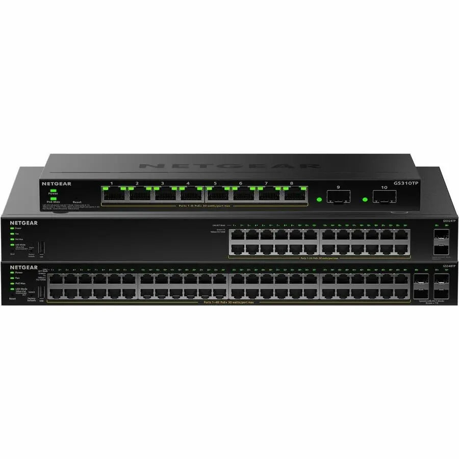 Netgear GS310TPv2 Ethernet Switch - 8-Port Gigabit PoE+ Desktop Switch with Layer 3 Routing and Smart Management