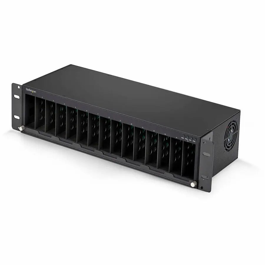 StarTech.com 15-Slot Media Converter Chassis MCM15MEDIACHASSIS – 19-Inch Rackmount for MCM Series