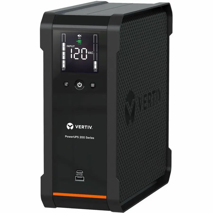 Vertiv PowerUPS 200 PSA6-1500LVT 1500VA Line-Interactive UPS with AVR and USB Charging