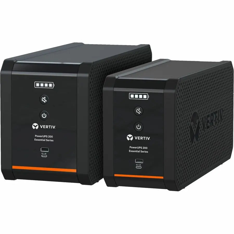 Vertiv PowerUPS 200 PSA6E-800LVT 800VA Tower UPS with AVR and User-Replaceable Batteries