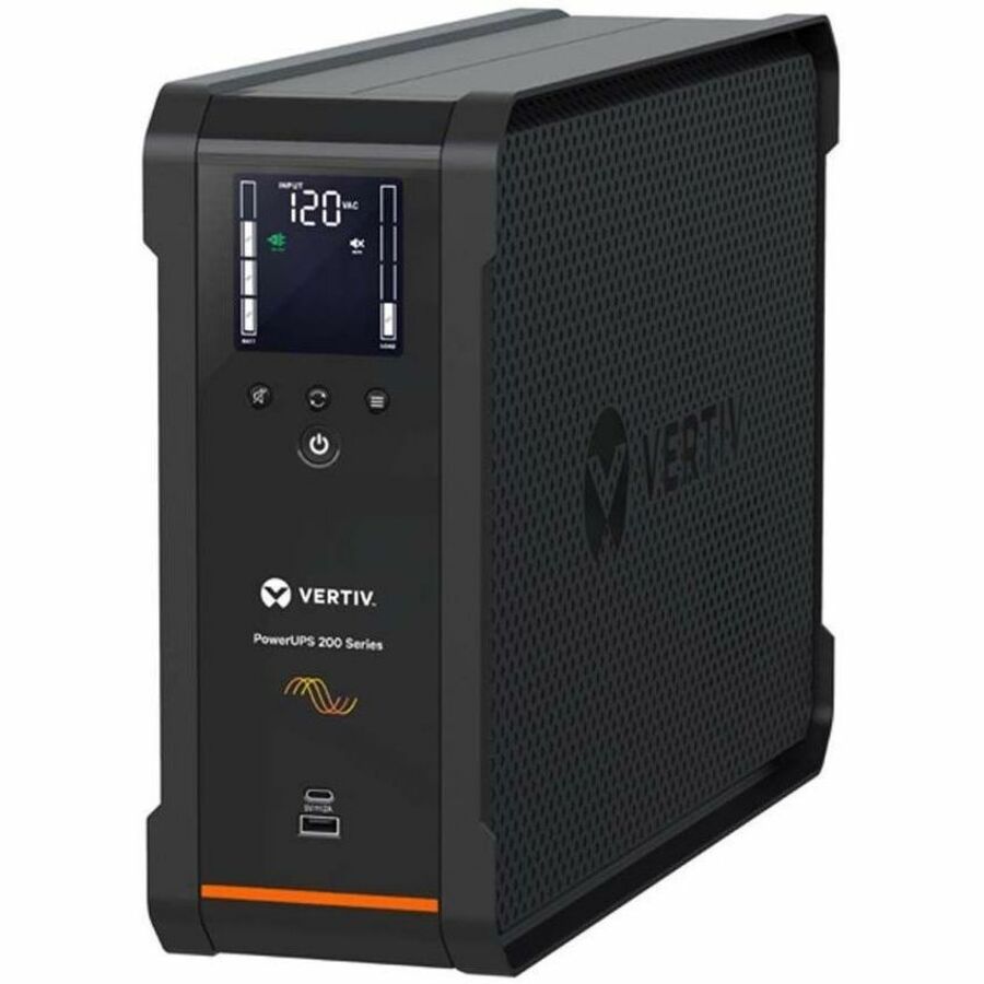 Vertiv PowerUPS 200 Premium PSA6S-1500LVT Uninterruptible Power Supply with Pure Sine Wave Output and User-Replaceable Batteries