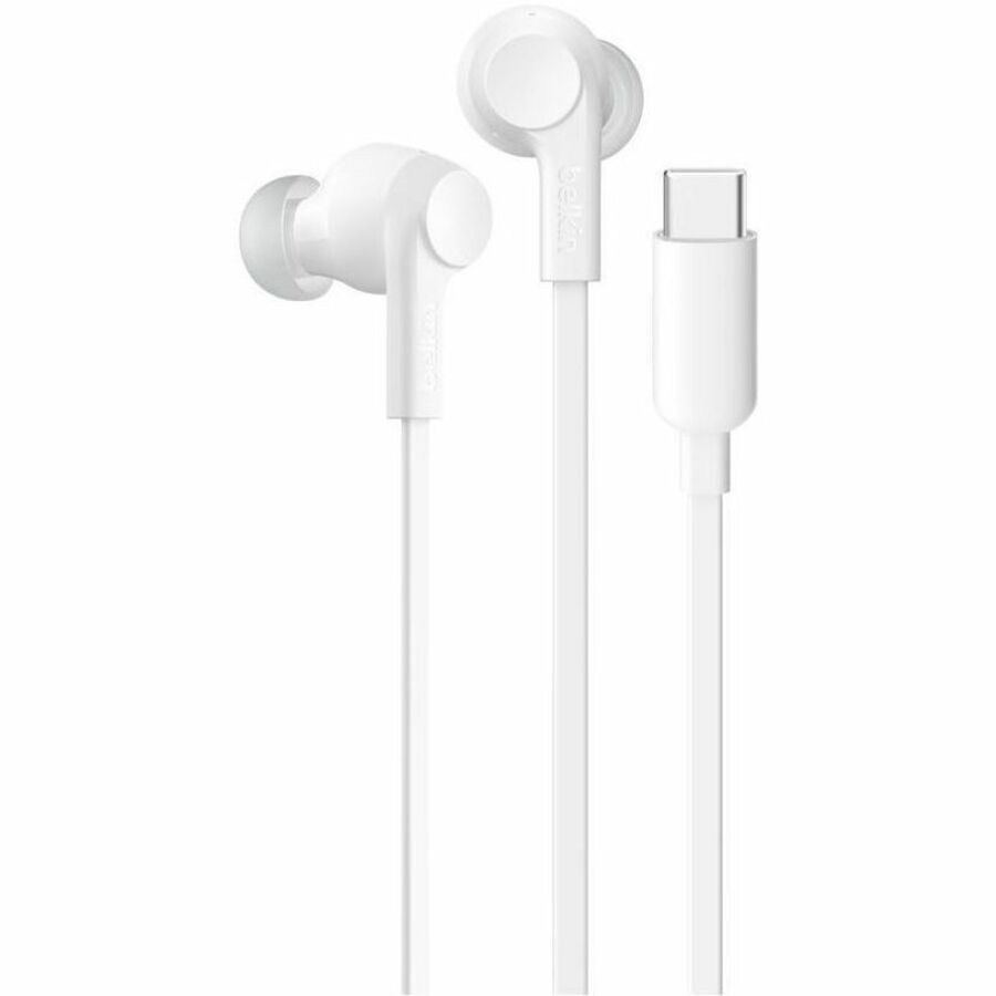 Belkin SoundForm ANC Wired USB-C Earbuds, White – G3H0003FQWH