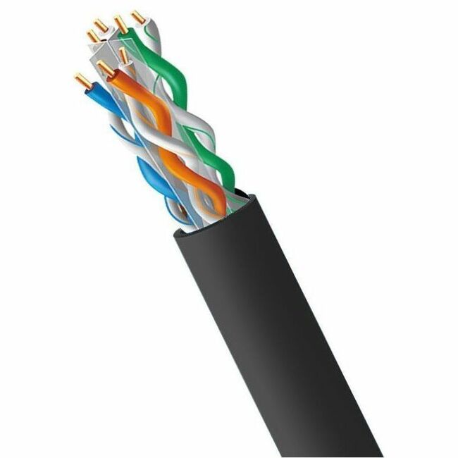 4XEM Cat 6A 1000ft Riser Bulk Ethernet Cable - High-Performance Pure Copper Network Cable for In-Wall and Vertical Installations