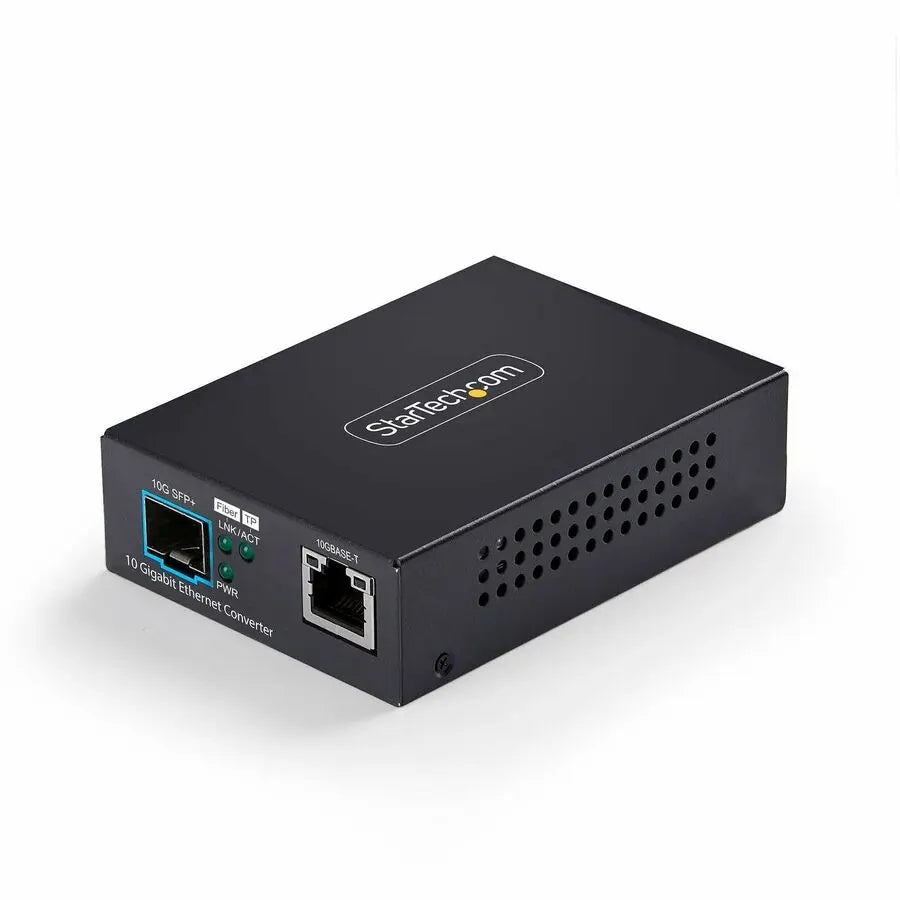 StarTech.com 10GbE Multi-Gigabit SFP+ Fiber Media Converter MCM10GSFP2