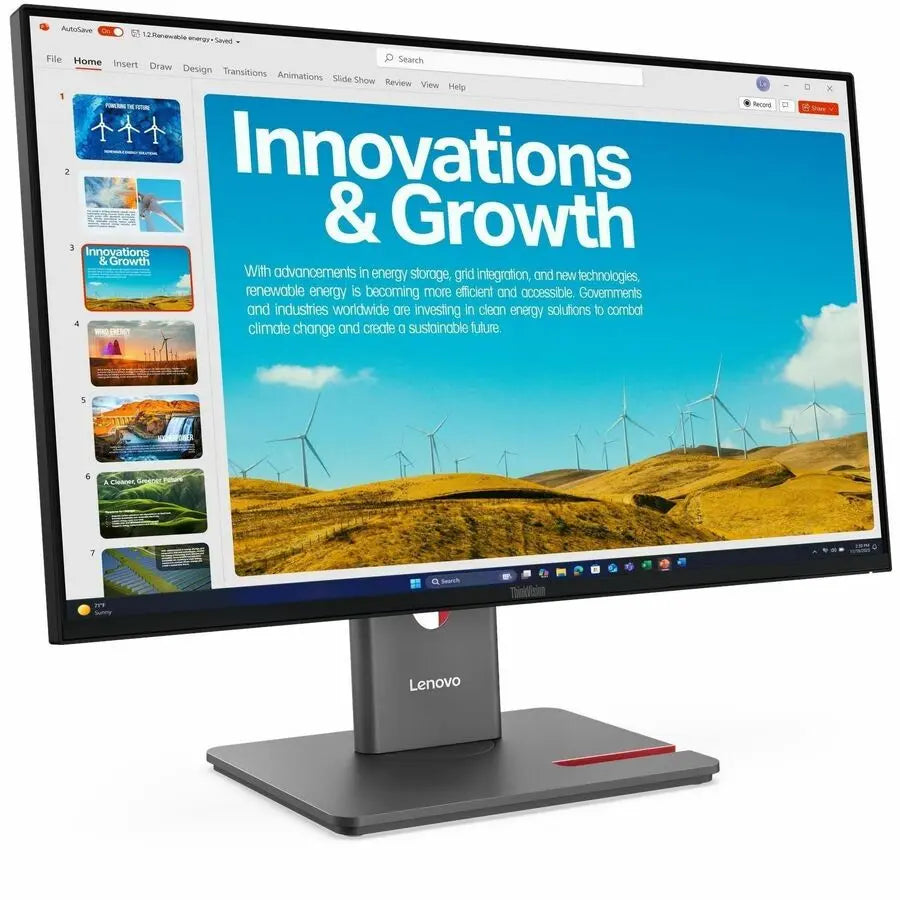 Lenovo ThinkVision P24QD-40 24-Inch WQHD LED Monitor with Ergonomic Stand and USB-C Docking