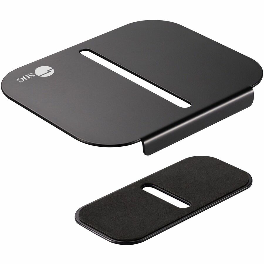 SIIG Adjustable Reinforcement Bracket Mount Plate - Black for Secure Monitor Mounting