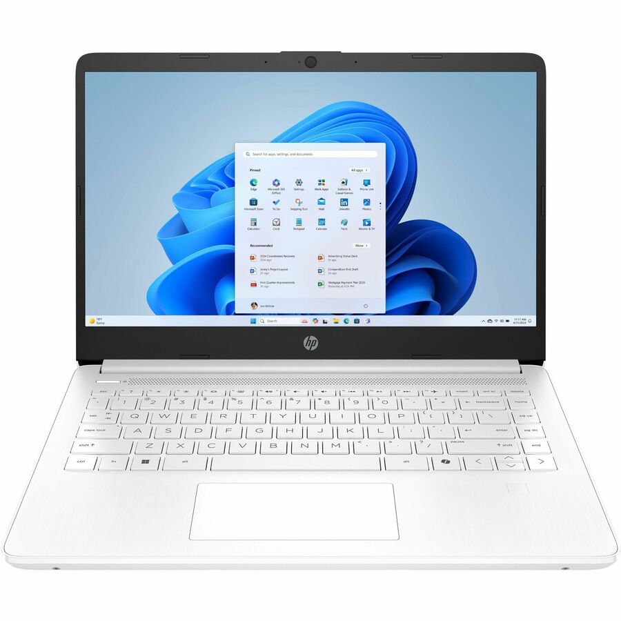 HP 14-dq3220nr 14-Inch Notebook with Intel Celeron N4500, 4GB RAM, 64GB Flash Storage, and HD Display in Snowflake White