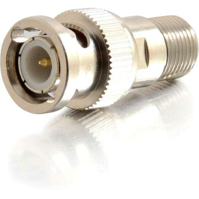 C2G BNC Male to F-Type Female Coaxial Adapter Converter - M/F for Video Equipment