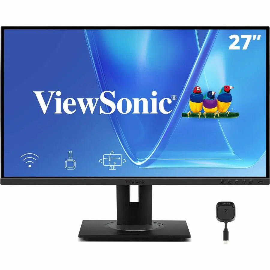 ViewSonic VG2748N 27-Inch Full HD IPS Monitor with Wireless Casting and Ergonomic Stand