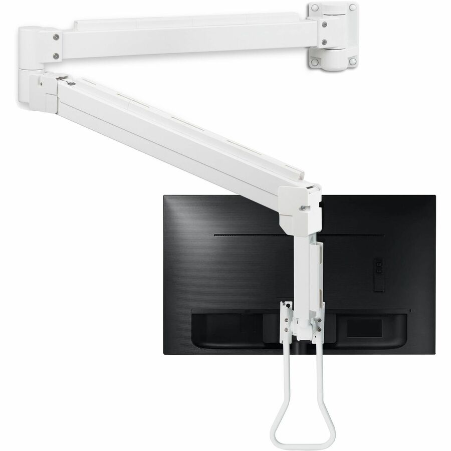 SIIG Medical Grade Single 32-Inch Monitor Wall Mount with 74-Inch Extension Arm - White