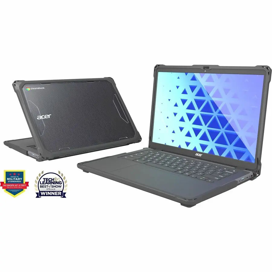 MAXCases Extreme Shell-F3 Chromebook Case for Acer C937/C937T - Lightweight Impact Protection with Slide-On Screen Guard in Gray