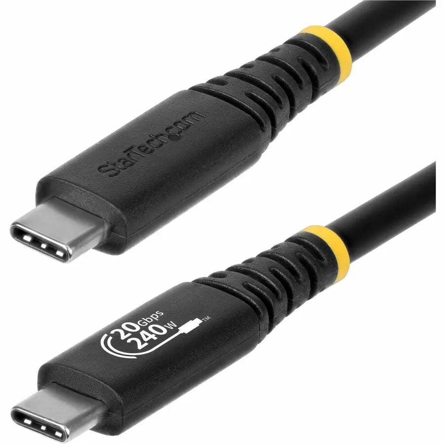 StarTech.com USB4 Cable - 20Gbps, 4K 120Hz, 240W Power Delivery, USB-IF Certified, 6ft (1.8m) Black