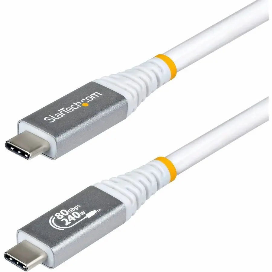 StarTech.com 1.5ft USB4 Cable - 80Gbps, Certified USB-C with 240W Power Delivery and 8K/4K Video Support