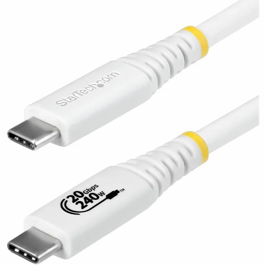 StarTech.com 6ft USB4 Cable - 20Gbps, 240W Power Delivery, 4K 120Hz Video, USB-IF Certified, White