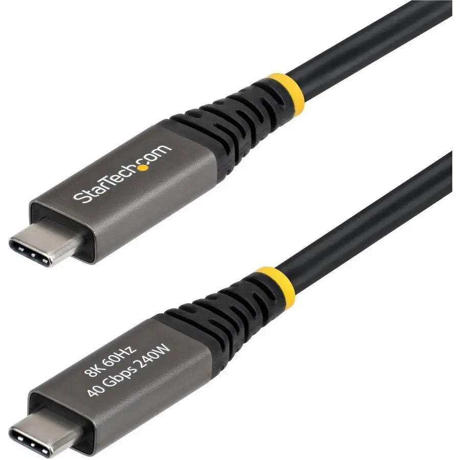 StarTech.com 6ft Active USB4 Cable - 40Gbps, 8K/4K Video, 240W Power Delivery for Apple M-Series MacBook