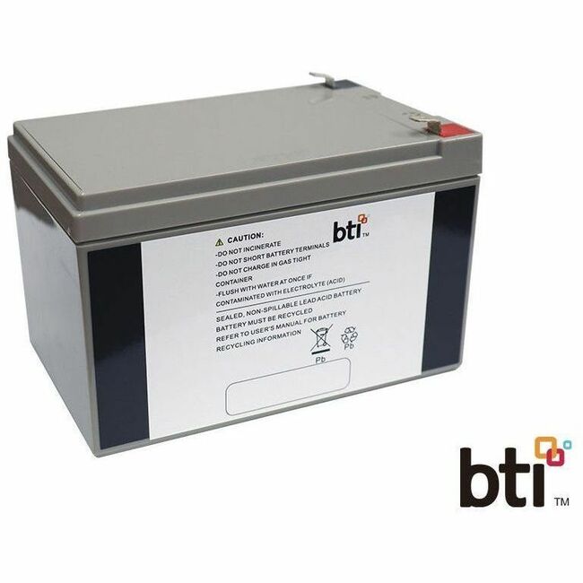 Battery Technology Inc UB12120-F2-BTI 12V 12Ah Sealed Lead Acid Battery for Backup Systems and More