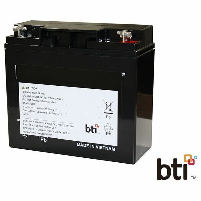 BTI UB12180-BTI 12V 18AH Sealed Lead Acid Battery for Backup and Alarm Systems
