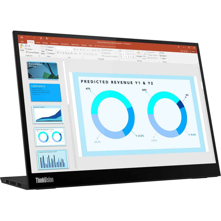 Lenovo ThinkVision M14d 14-inch Portable IPS Monitor with USB-C - Raven Black
