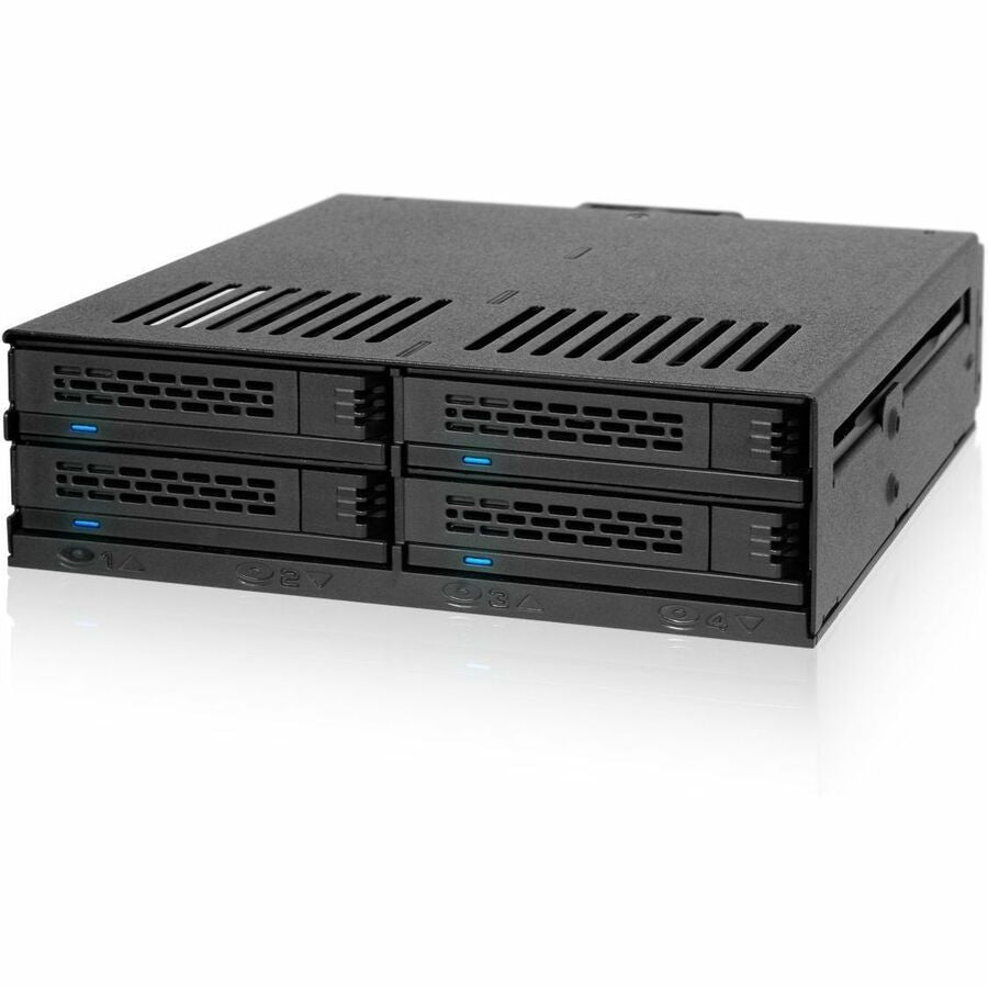 ICY DOCK ExpressCage MB324SP-1B 4-Bay 2.5-Inch SATA/SAS Drive Enclosure
