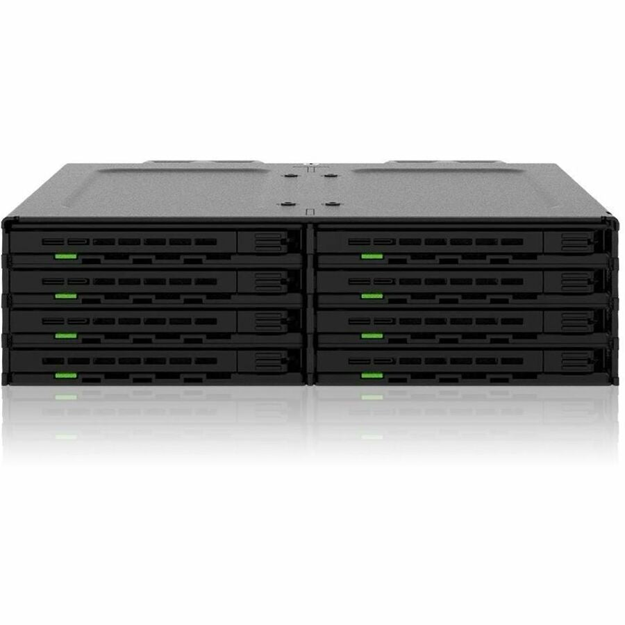 Icy Dock ExpressCage MB038SP-B 8-Bay 2.5" SAS/SATA Drive Enclosure for 5.25" Bay - Black