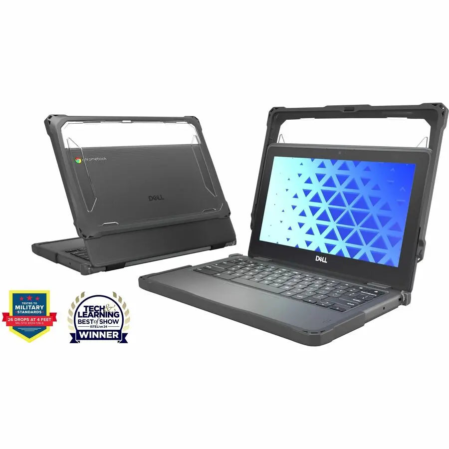 MAXCases Extreme Shell-F Chromebook Case for Dell Chromebook 11" Clamshell (Model #CC11260/2025) - Gray