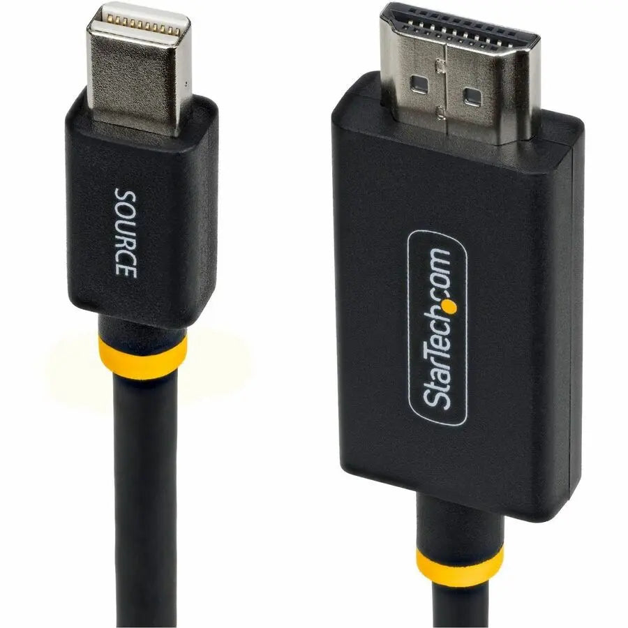 StarTech.com 6ft Mini DisplayPort to HDMI Adapter Cable – 4K 60Hz UHD Support with HDCP 2.3 and 7.1ch Audio