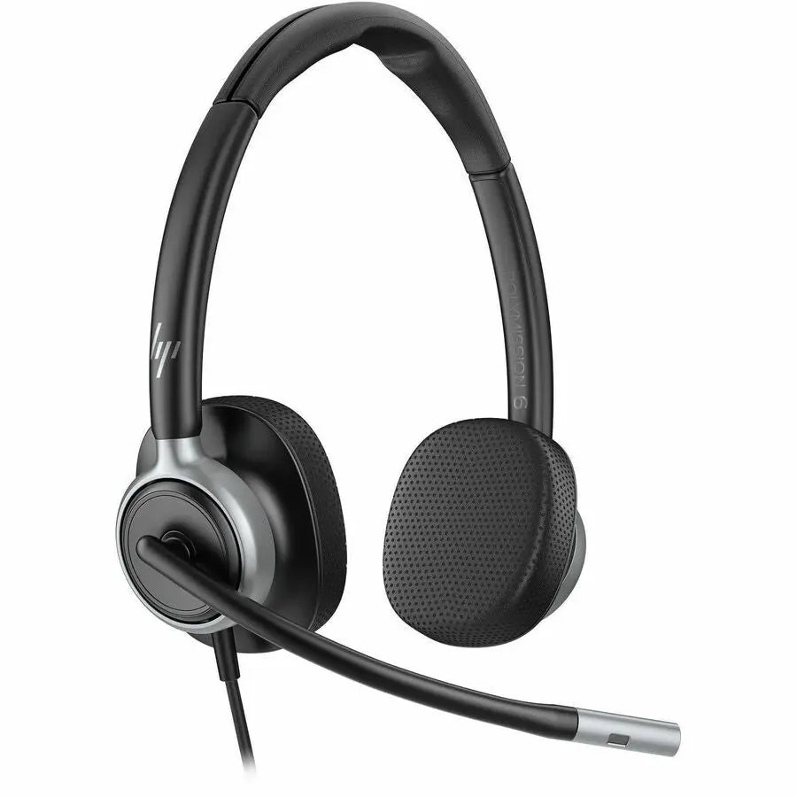 Poly Mission 625 Stereo USB Wired Headset with Noise Cancellation and Adjustable Fit