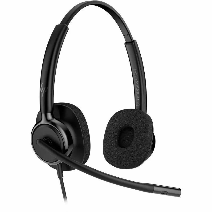 Poly Mission 425 Stereo USB Wired Headset Classic (C01B3AA) for Clear Communication and Comfortable Fit