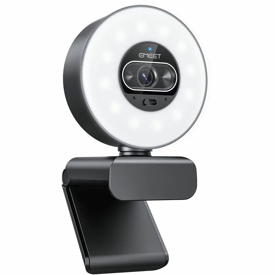 EMEET S600 Light 4K StreamCam with 1/2" Sensor and Ring Light Control
