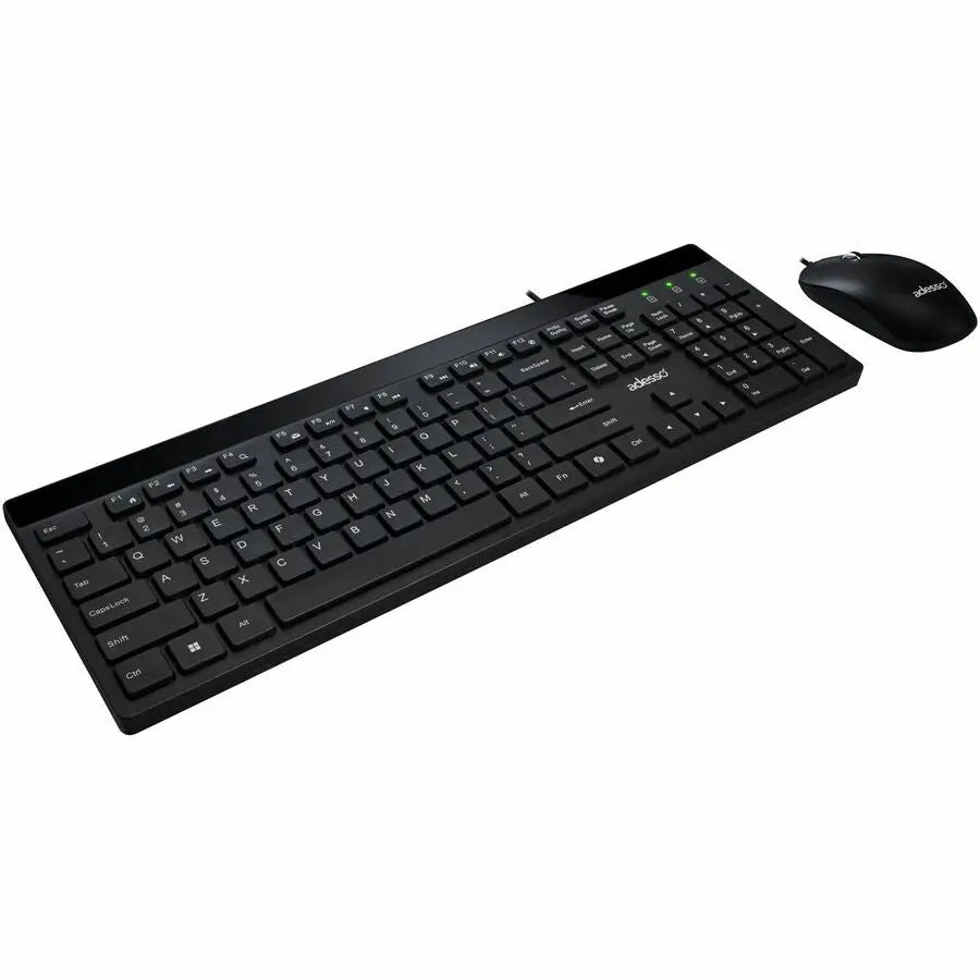 Adesso AKB-140CB USB Low-Profile Keyboard and Mouse Combo with AI Hotkey