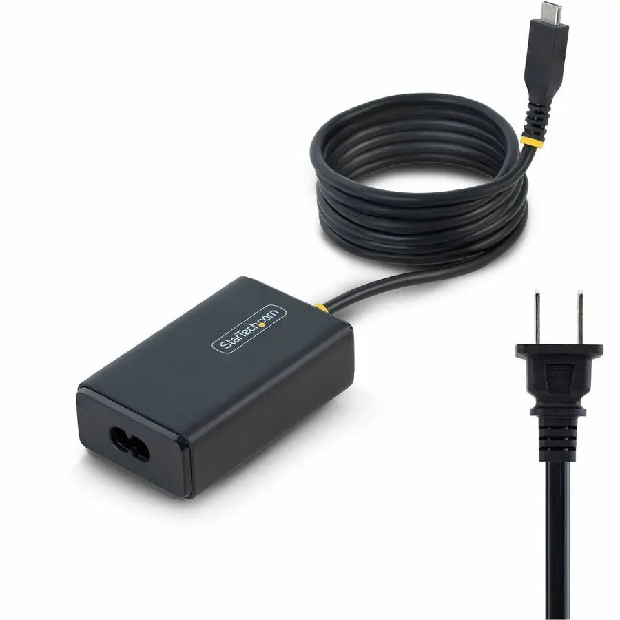 StarTech.com 165LN-USB-C-CHARGER 65W USB-C Laptop Power Adapter with 6ft Power Cord and 5ft Tethered Cable