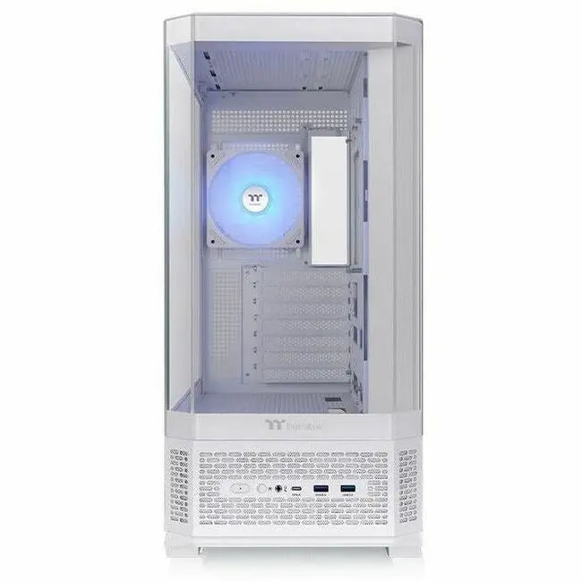 Thermaltake View 370 TG ARGB Snow Mid Tower PC Case with RGB Lighting and Tempered Glass Panels