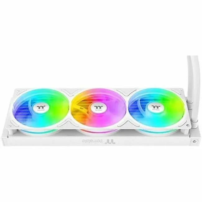 Thermaltake TH360 V3 Ultra ARGB Sync Snow Edition Cooling Fan, Radiator, Water Block, and Pump