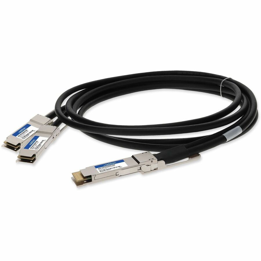 AddOn Cisco QDD-400-CU3M to Mellanox MCP1650-H003E26 Compatible 3m QSFP-DD to Dual QSFP56 Passive Copper Direct Attach Cable