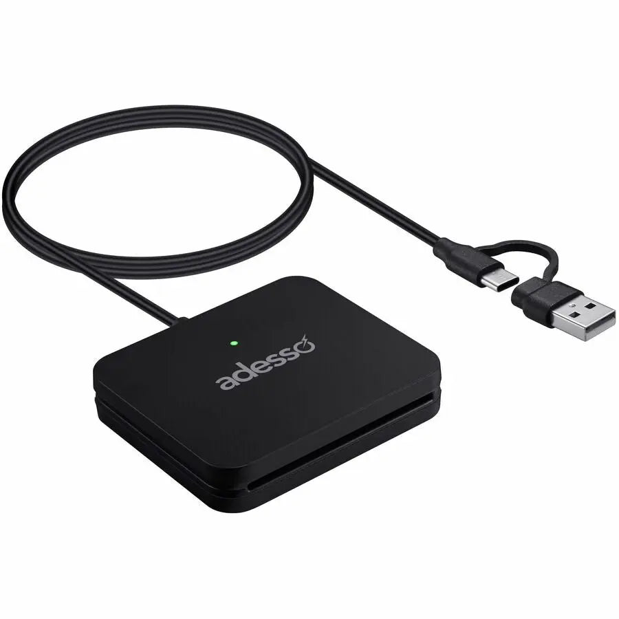 Adesso SCR-400 Smart Card Reader for Secure Digital Authentication and Transactions