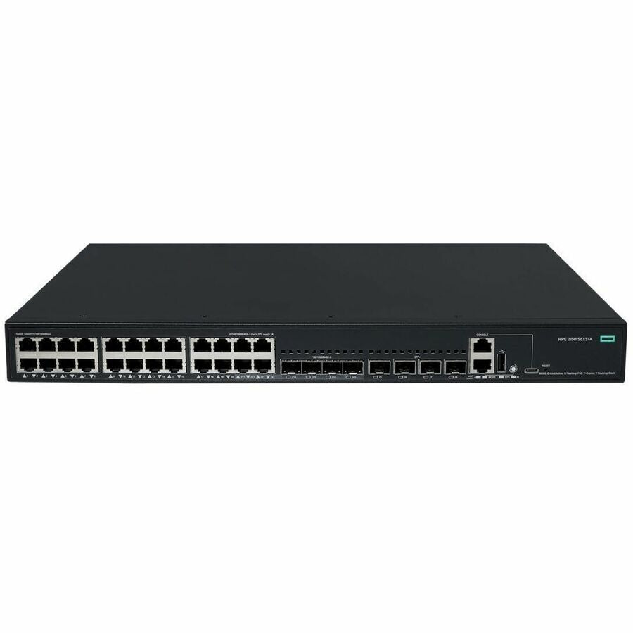 HPE CW 2150 24-Port Gigabit PoE+ Switch with 10G SFP+ Uplinks, 405W, S6X51A#ABA