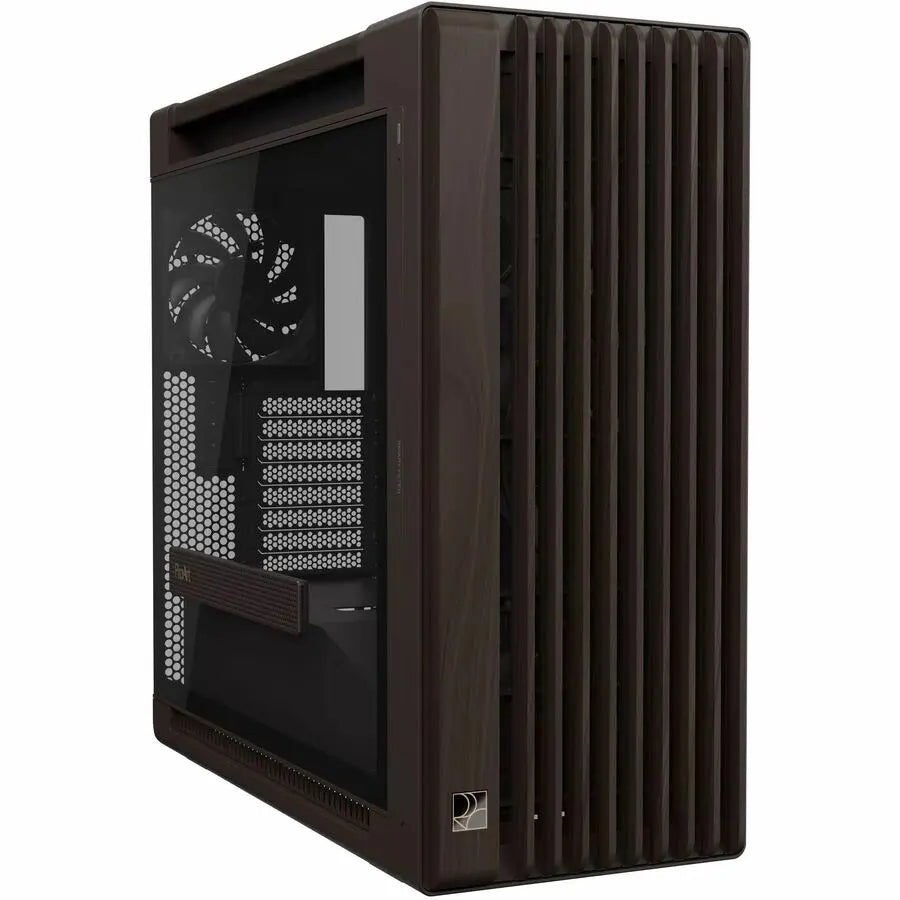ASUS ProArt PA602 Wood Edition Retro Brown Mid-Tower Computer Case with Tempered Glass Panel