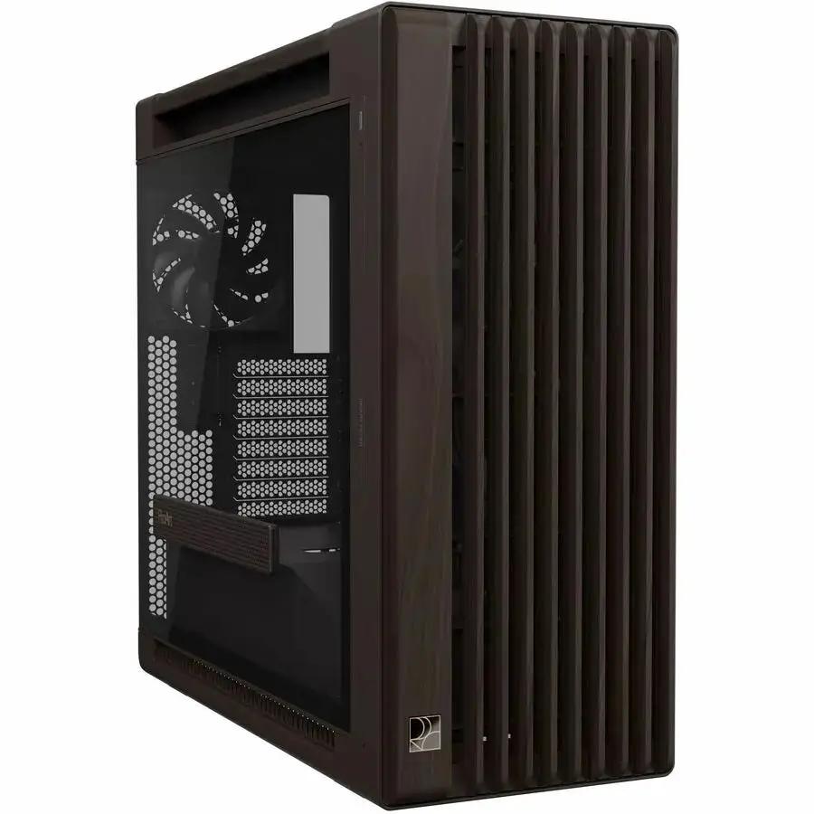 ASUS ProArt PA602 Wood Edition Retro Brown Mid-Tower Computer Case with Tempered Glass Panel by ASUS Computer International