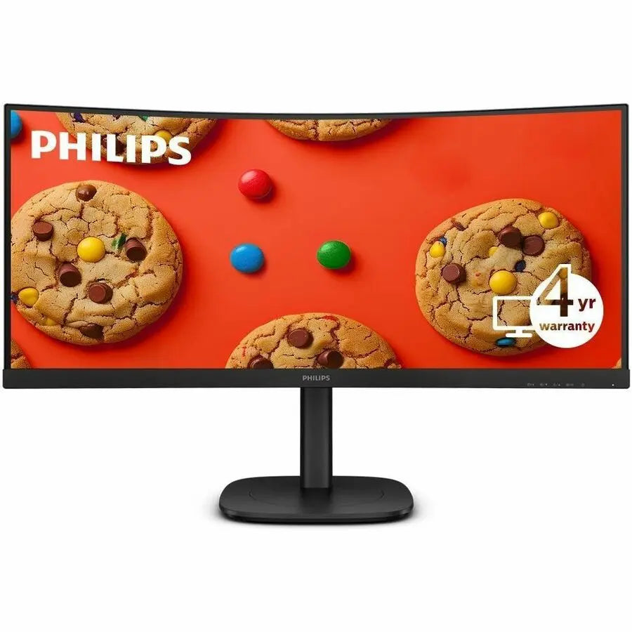 Philips 34B2U3600C 34-Inch Curved WQHD LED Monitor with Smart KVM and USB-C Connectivity