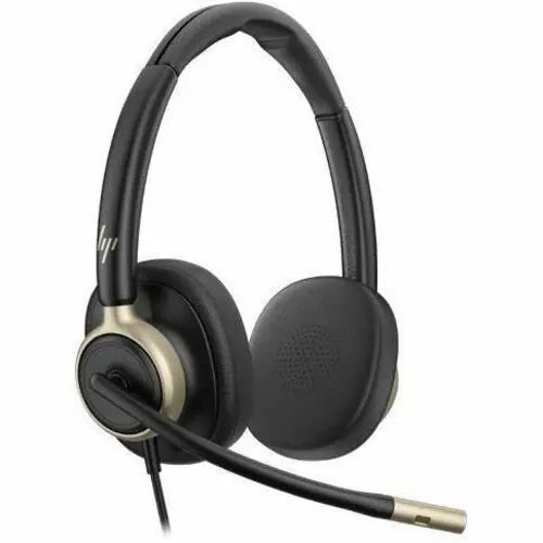 Poly Mission 825 Headset – Comfortable Supra-Aural Wired Headphones with Noise Cancellation and Stereo Sound for Computer Use