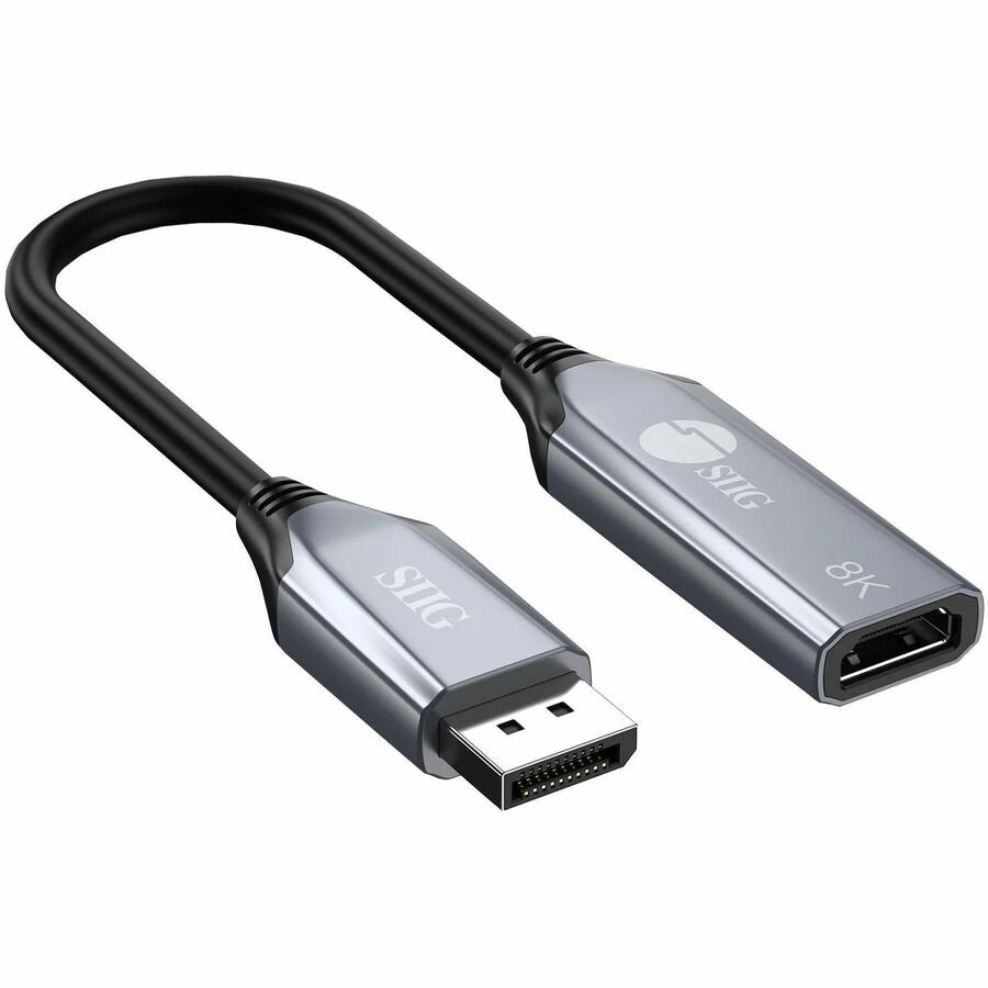SIIG DisplayPort 1.4 to HDMI Adapter - 8K Support, 4K 144Hz Gaming, HDR10
