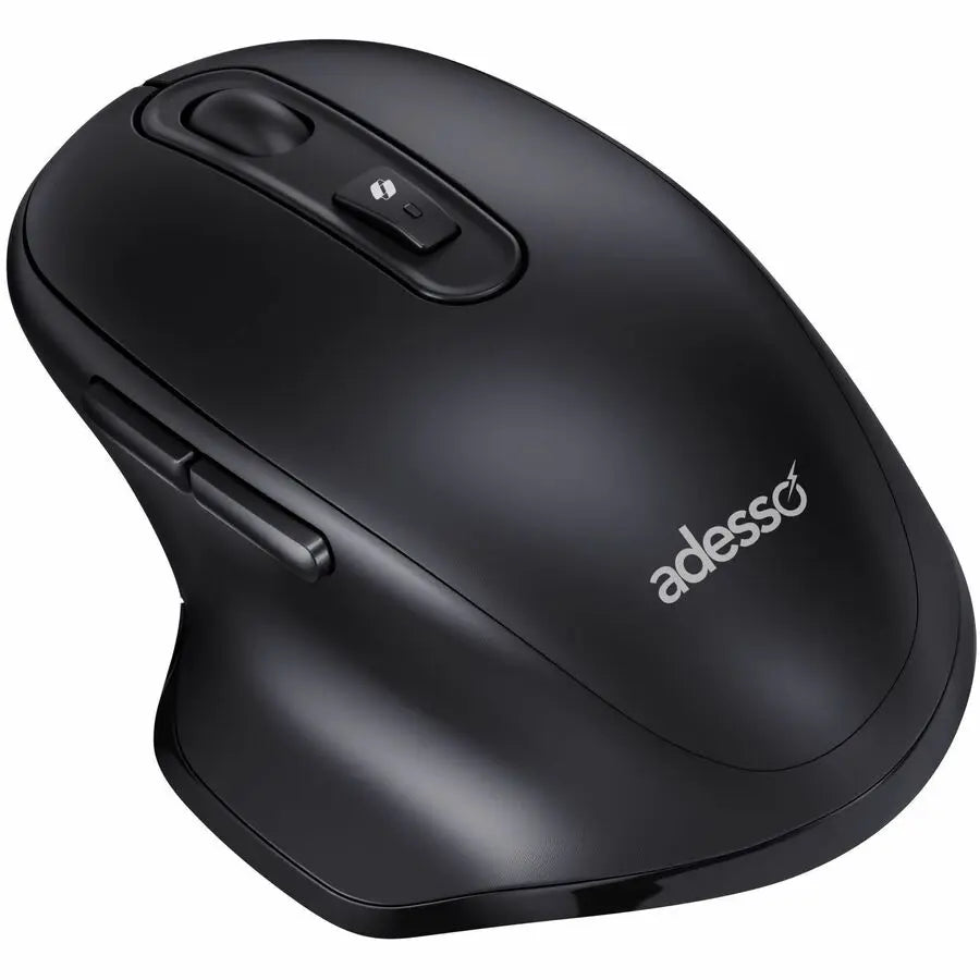 Adesso iMouse A50 Wireless Ergonomic Mouse with Bluetooth, 2.4GHz RF, and AI CoPilot Hotkey