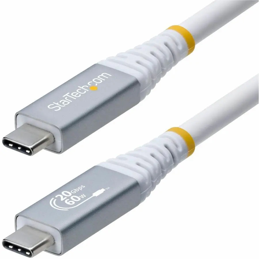 StarTech.com USB4 Cable - 20Gbps, 4K 120Hz Video, 60W Power Delivery, 10ft (3m) USB-C to USB-C Cable